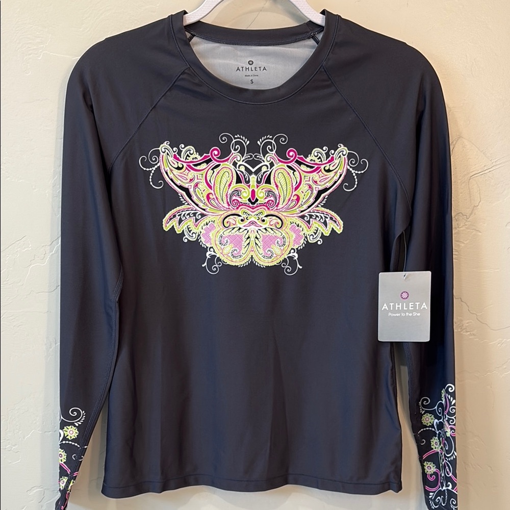 NWT Athleta Long Sleeve Rash guard